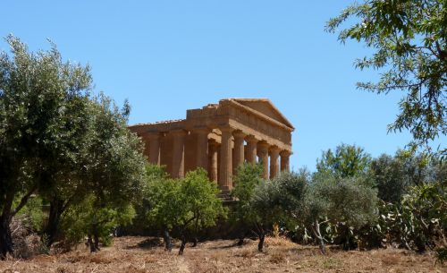 Tempel in Agrigente auf Sizilien