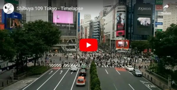 YouTube Video TimeLapse Shibuya Kreuzung