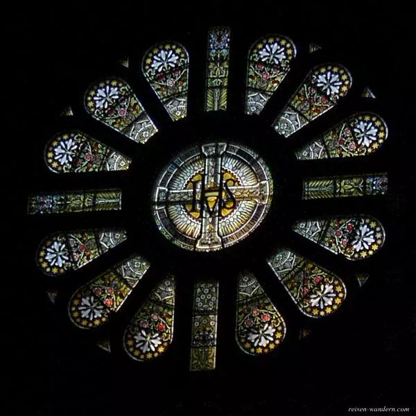 Bild: Rosenfenster in der Sint Nikolaaskerk