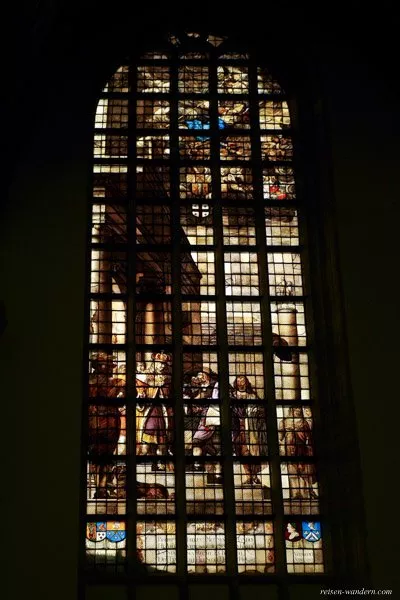 Bild: Fensterglasbild in der Oude Kerk