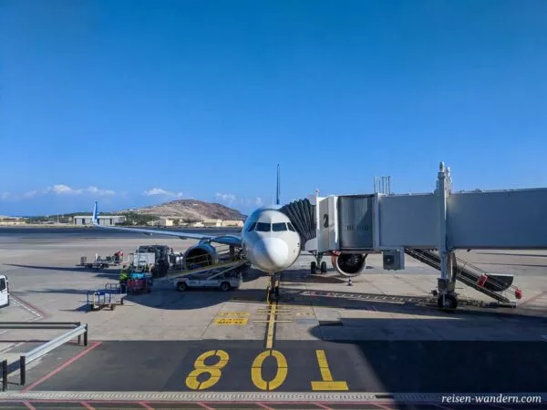 Flugzeug am Flughafen von Gran Canaria