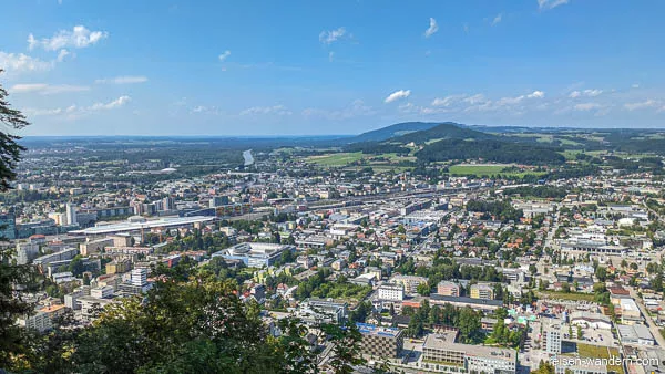 Blick auf Salzburg vom Kapuzinerberg