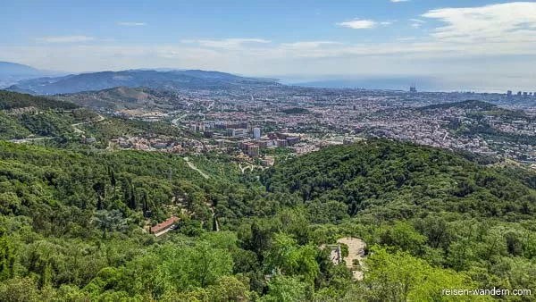 Blick auf Barcelona vom Tibidabo