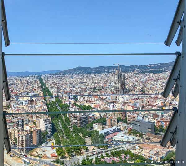 Blick auf Sagrada Família vom Torre Agbar